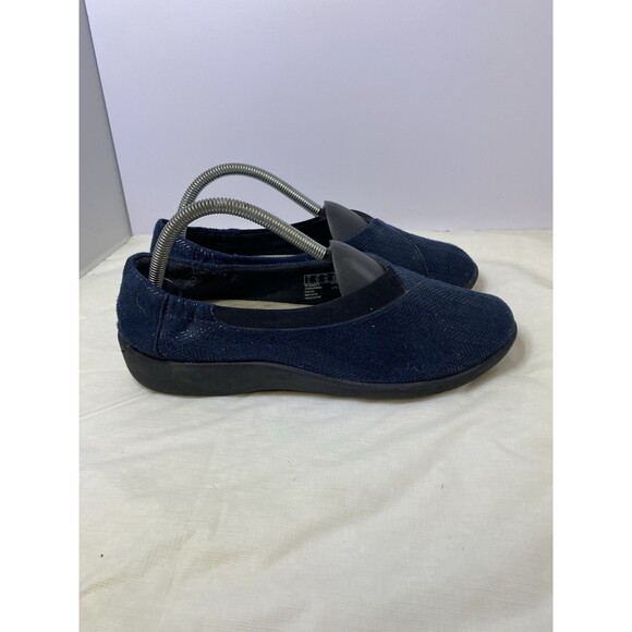 Cloudsteppers by Clarks Women Sillian Jetay Herringbone Slip-On Shoes  Size 9.5 - Picture 2 of 7